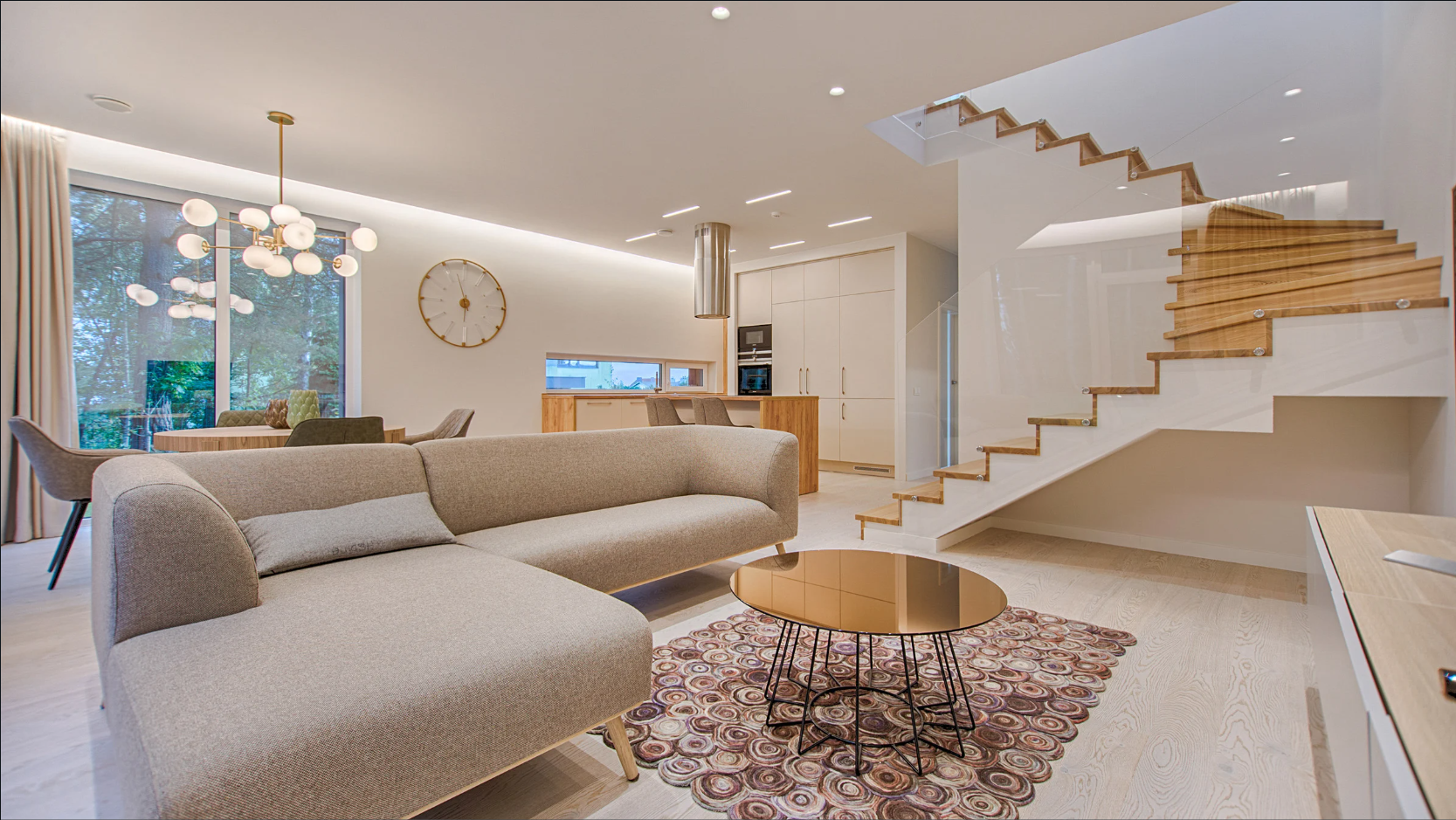 Un intérieur réinventé avec élégance et modernité.